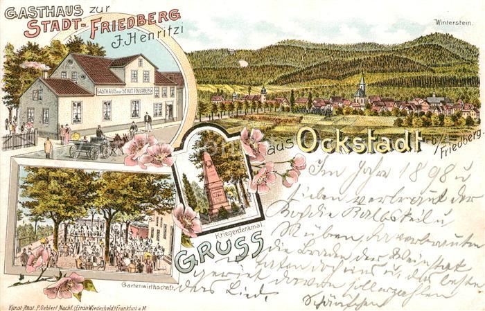 Ockstadt Gasthaus Stadt Friedberg Kriegerdenkmal