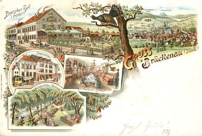 Brueckenau Bad Post Waldenfels Anlage Bayrischer Hof