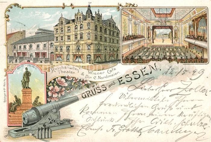 Essen Ruhr Reichshallen Wiener Cafe Theater Kanone