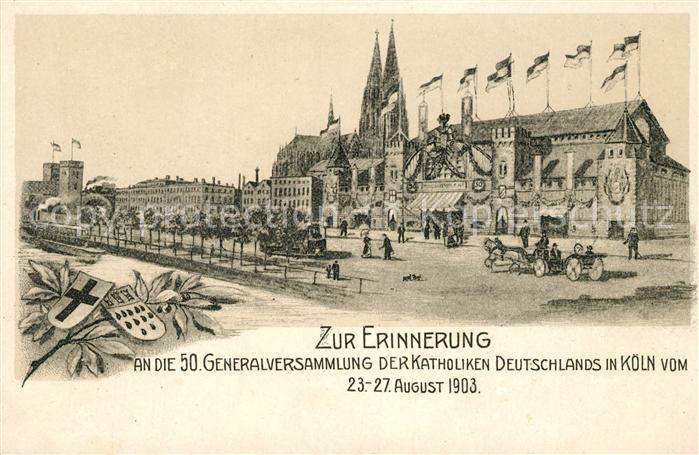 Koeln Rhein Generalversammlung Katholiken Panorama