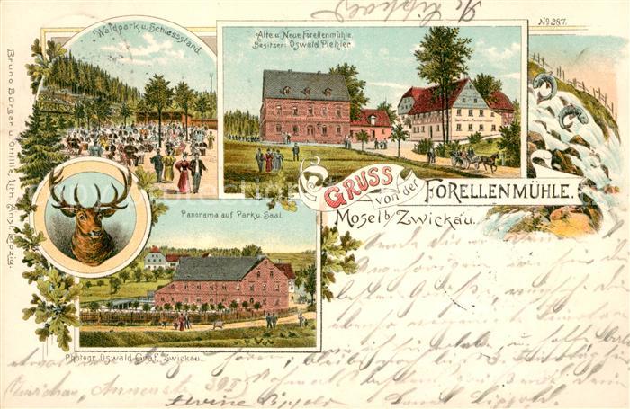 Mosel Zwickau Forellenmuehle Waldpark Schiessstand