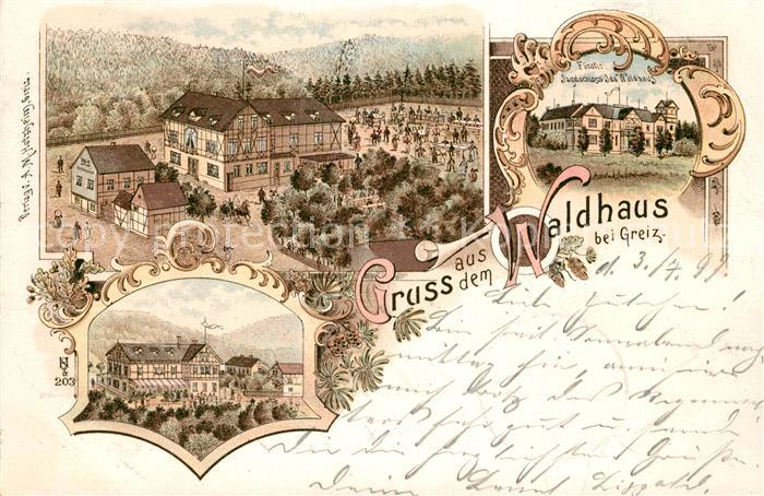 Greiz Thueringen Waldhaus Jagdschloss