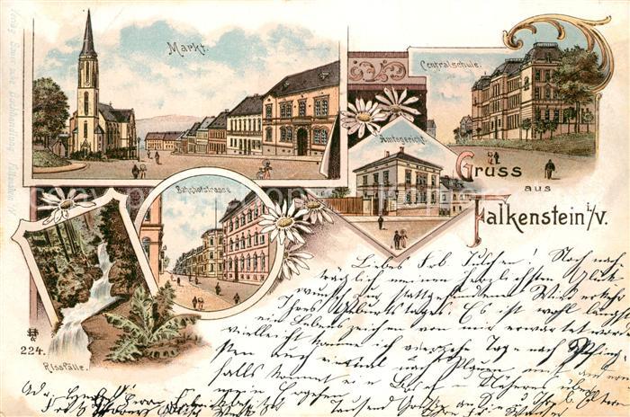 Falkenstein Vogtland Markt Bahnhofstrasse Amtsgericht