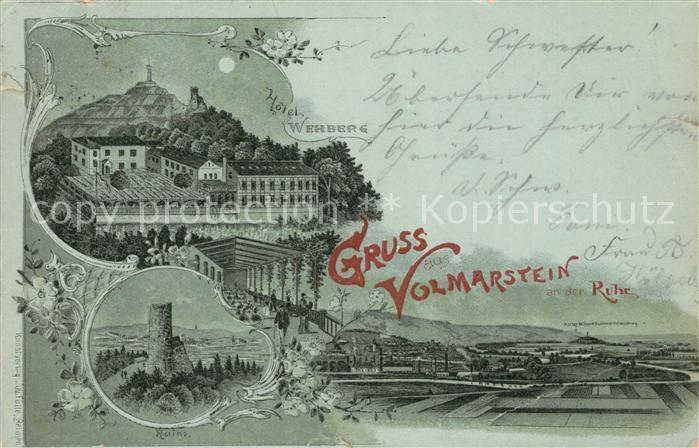 Volmarstein Hotel Wehberg Ruine