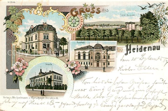 Heidenau Dresden Schule Gasthaus Panorama
