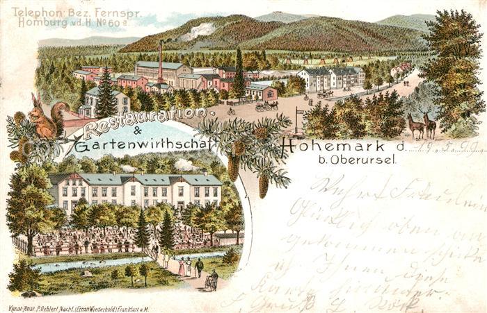 Oberursel Taunus Hohemark Gartenwirtschaft