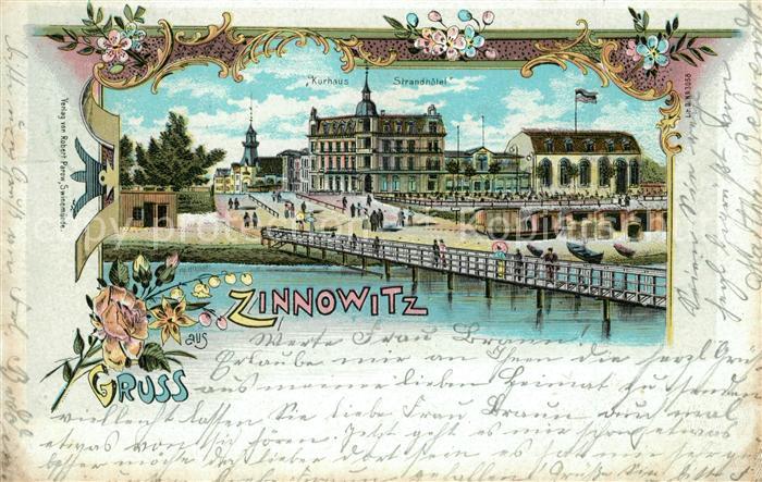 Zinnowitz Ostseebad Kurhaus Strandhotel Seebruecke