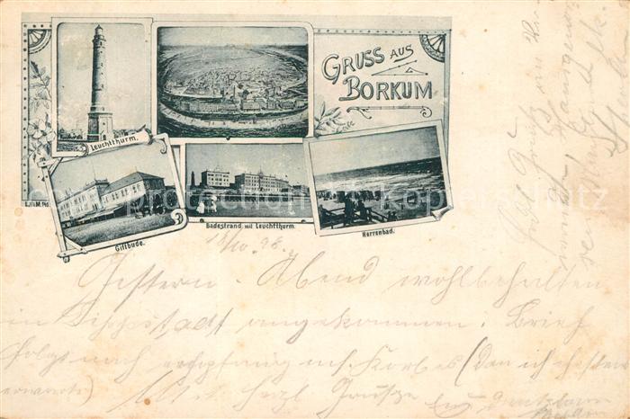 Borkum Badestrand Leuchturm Heerenbad