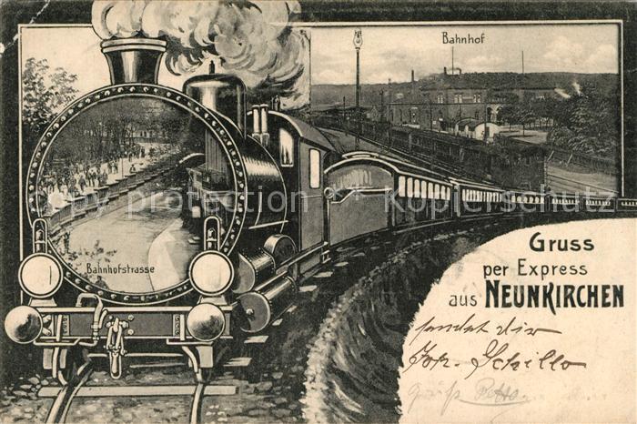 Neunkirchen Saar Bahnhof Dampflok