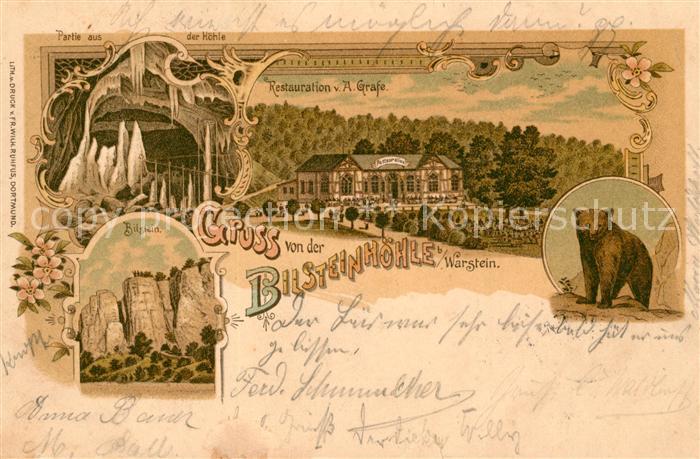 Warstein Bilsteinhoehle Restaurant Grafe