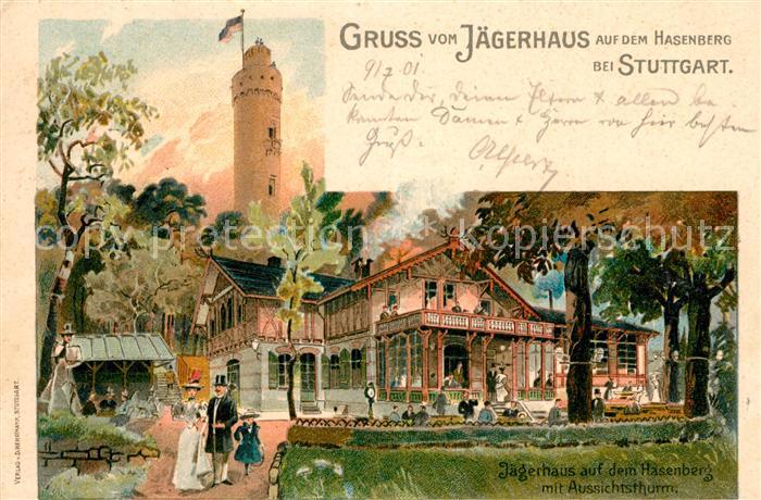Stuttgart Jaegerhaus Hasenberg Aussichtsturm