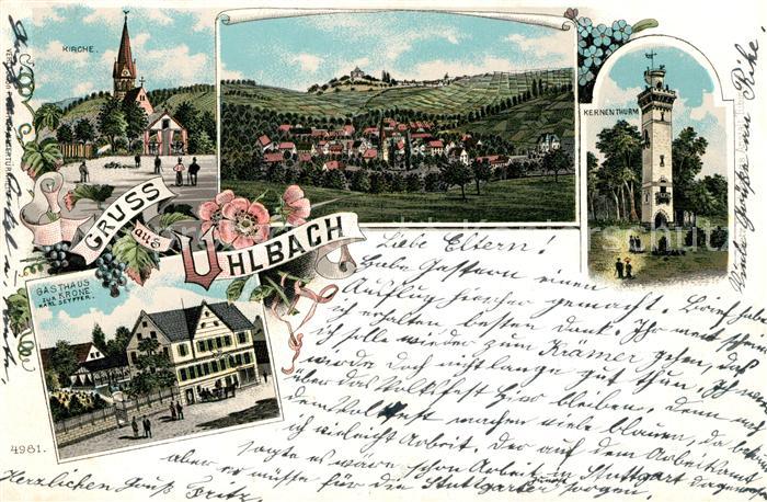 Uhlbach Stuttgart Kirche Kernenturm Gasthaus Krone