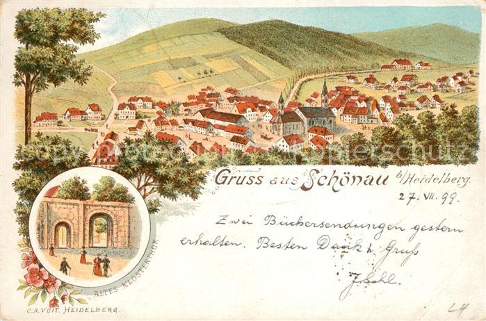 Schoenau Odenwald Klostertor Panorama