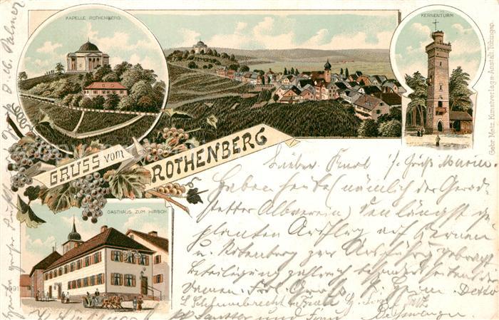 Rotenberg Stuttgart Kapelle Kernenturm Gasthaus Hirsch