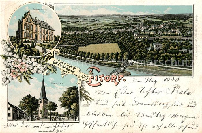 Eitorf Panorama Marktplatz Krankenhaus