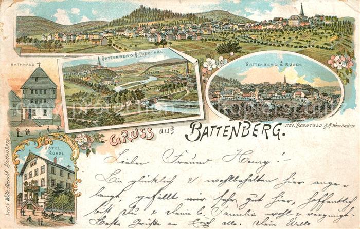 Battenberg Eder Panorama Hotel Rohde Rathaus