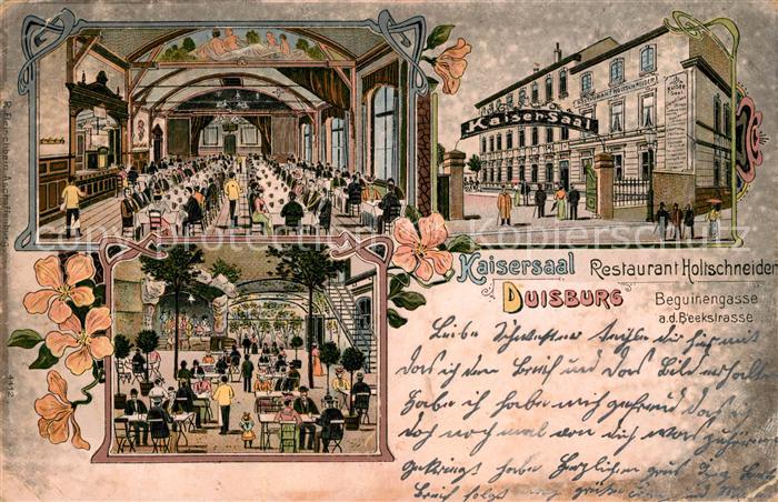 Duisburg Ruhr Restaurant Holtschneider Kaisersaal