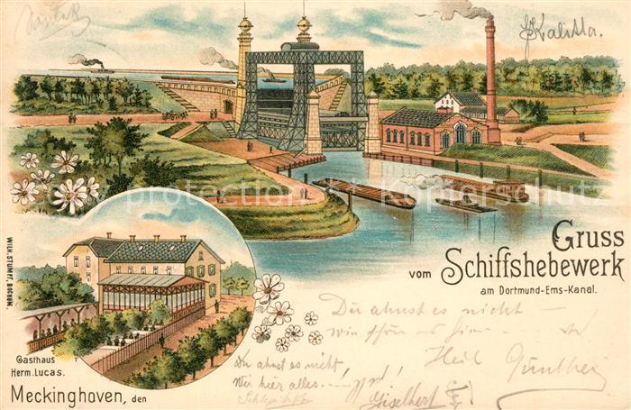 Meckinghoven Schiffshebewerk Dortmund Ems Kanal