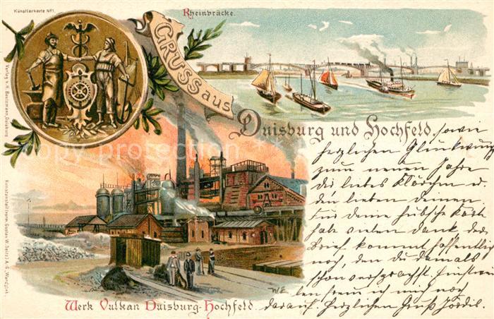Hochfeld Duisburg Rheinbruecke Werk Vulkan