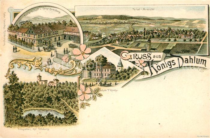 Koenigsdahlum Gasthaus Harrenberg Tillsburg Tillgraben Panorama