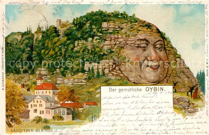 Oybin Panorama Karikatur