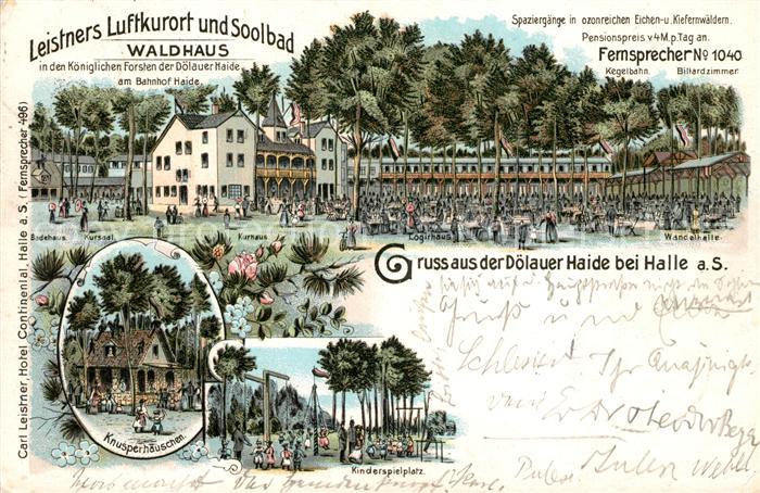 Doelau Halle Saale Soolbad Waldhaus Knusperhaeuschen Kinderspielplatz