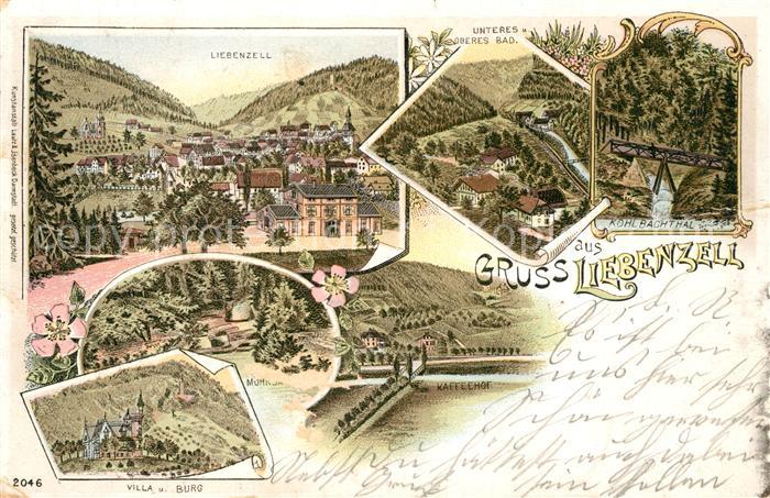 Liebenzell Bad Panorama Kohlbachthal Villa Burg Kaffeehof