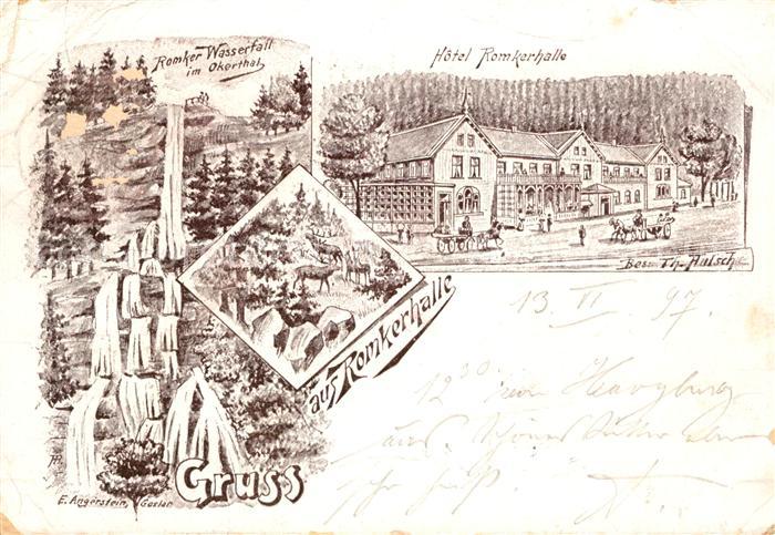 Oker Harz Hotel Romkerhalle Wasserfall