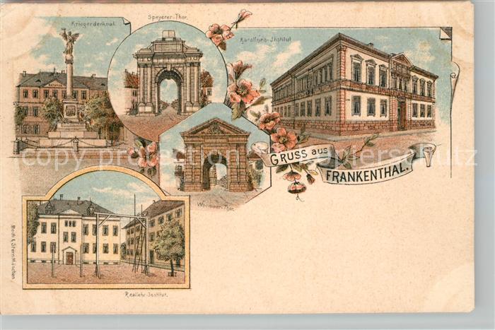 Frankenthal Pfalz Kriegerdenkmal Speyerer Thor Wormser Thor