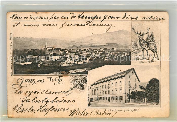 Wehr Baden Gasthaus Adler Panorama