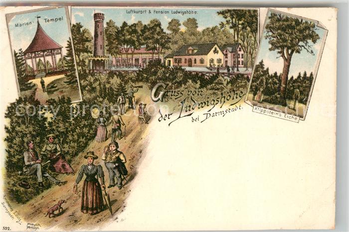 Darmstadt Pension Ludwigshoehe Marientempel