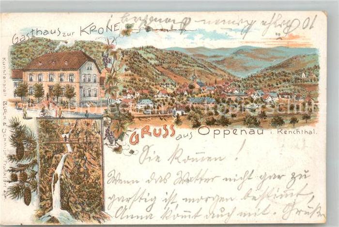 Oppenau Wasserfll Gasthaus Krone