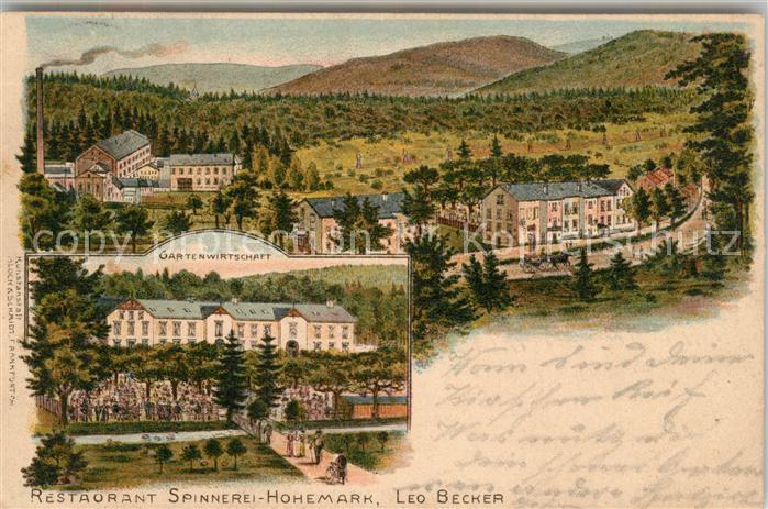 Oberursel Taunus Restaurant Spinnerei Hohemark Leo Becker Gartenwirtschaft