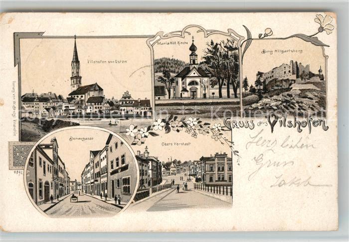 Vilshofen Donau Maria Hilf Kirche Burg Vorstadt