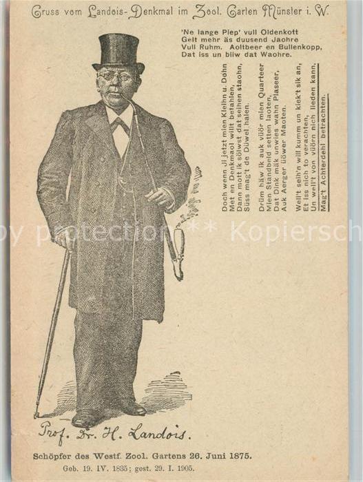 Muenster Westfalen Landois Denkmal Zoologischer Garten