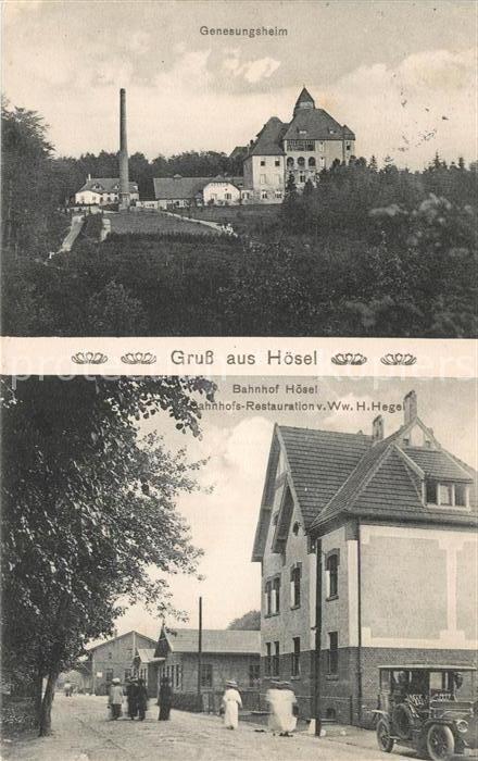 Hoesel Genesungsheim Bahnhof Restaurant