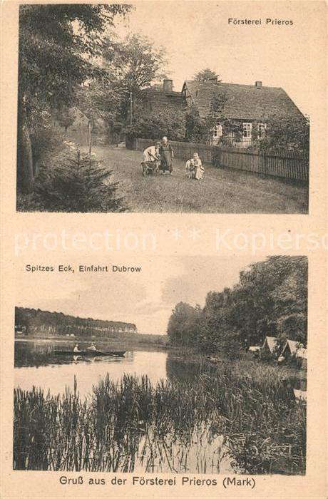 Prieros Foersterei Spitzes Eck Einfahrt Dubrow