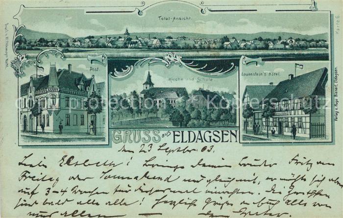 Eldagsen Deister Post Kirche Schule Lauenstein's Hotel