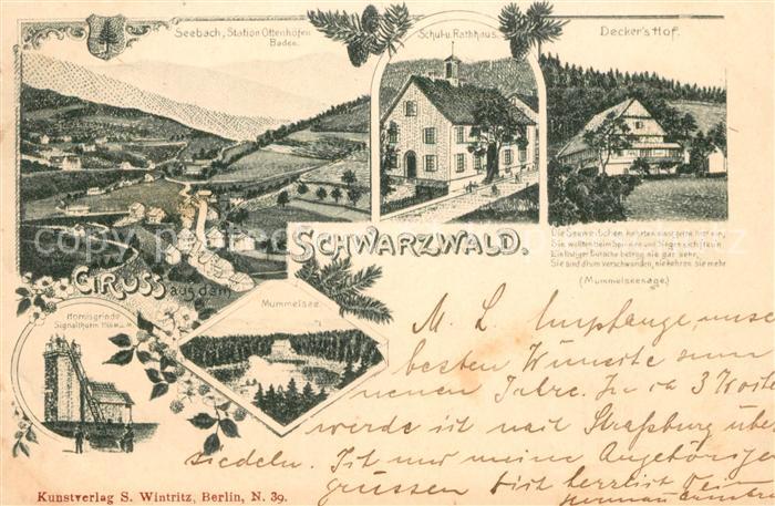 Seebach Ortenaukreis Schule Rathaus Decker's Hof Hornisgrinde Signalturm