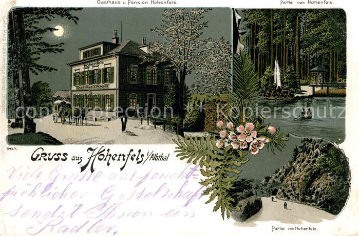 Hohenfels Albbruck Gasthaus-Pension Hohenfels Litho