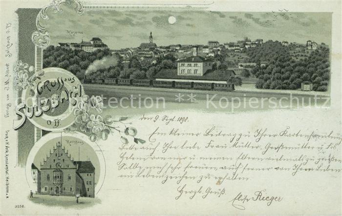 Sulzbach-Rosenberg Kaserne Rathaus Litho