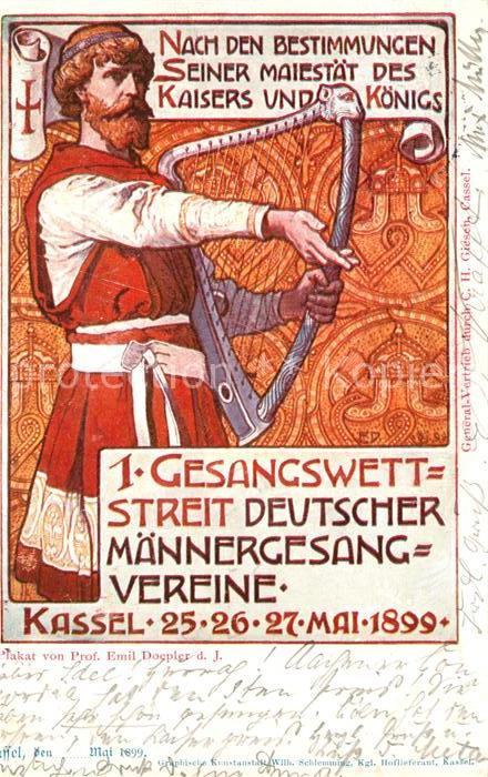 Kassel Gesangswettstreit Deutscher Maennergesang-Vereine