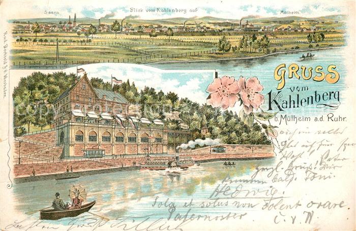 Muelheim Ruhr Kahlenberg Saarn Litho