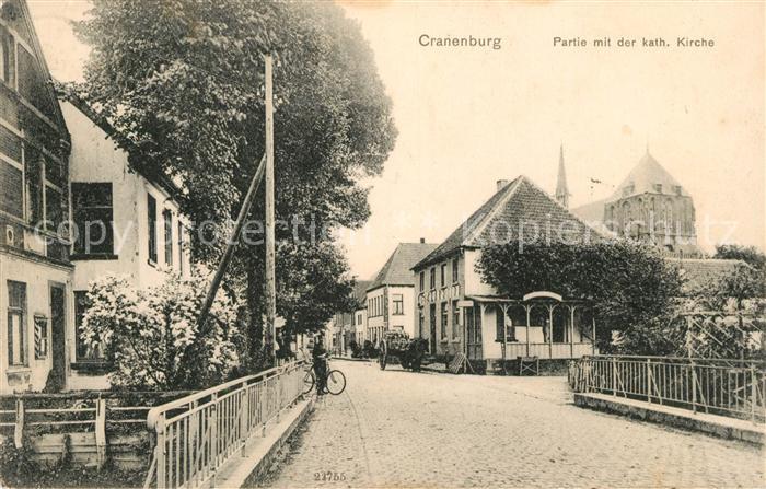 Kranenburg Niederrhein Strassenansicht Katholische Kirche