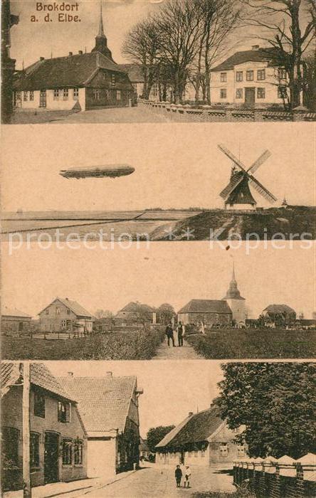 Brokdorf Holstein Strassenansichten Zeppelin