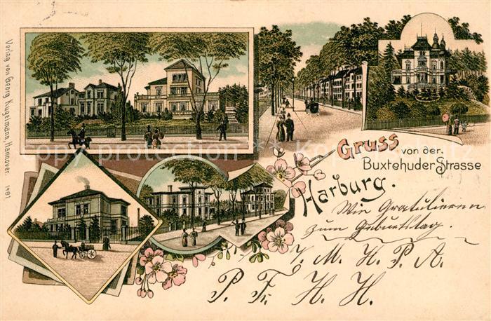 Harburg Hamburg Buxtehuder Strasse Litho