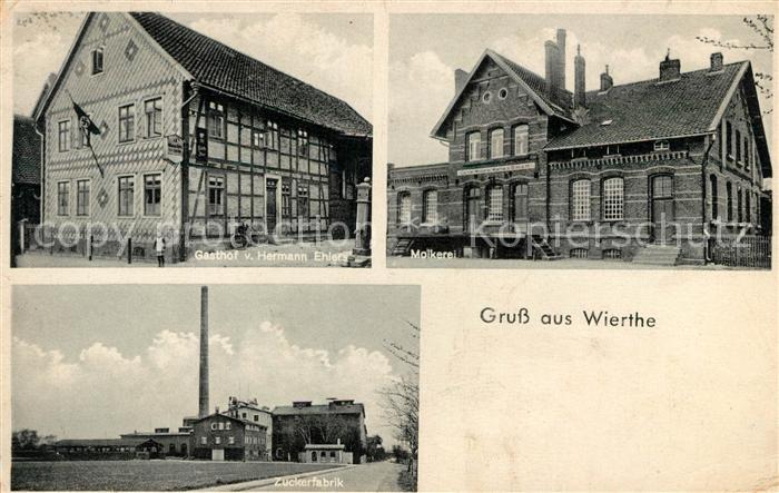 Wierthe Gasthof von Hermann Ehlers Zuckerfabrik Molkerei