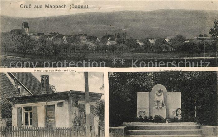 Mappach Loerrach Handlung von Reinhard Lang Kriegerdenkmal