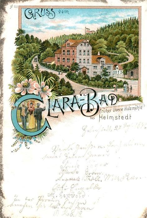 Helmstedt Niedersachsen Clara-Bad Litho