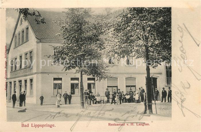 Bad Lippspringe Restaurant von H. Langlau